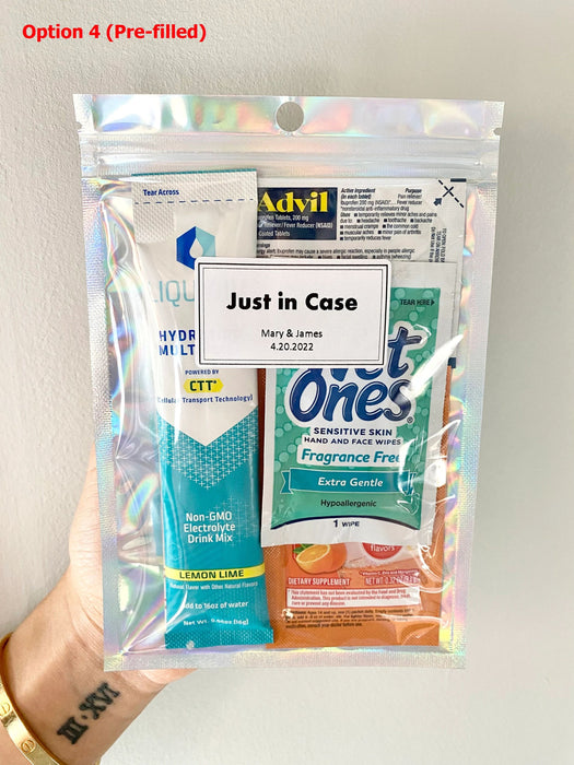 Wedding Party Favor Recovery Kits | Party Favors for Guests with Personalization