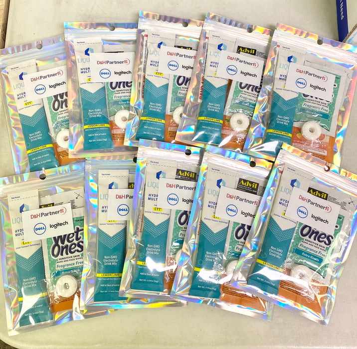 Bulk Corporate Hangover Kit for Company Events, Conferences, Team Outing and End of Year Holiday Parties, Gender Neutral Party Favors