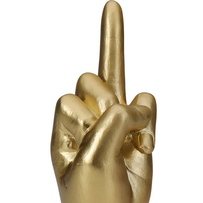 Polyresin Gold Hand Ring Holder for Jewelry, Engagement Wedding Ring