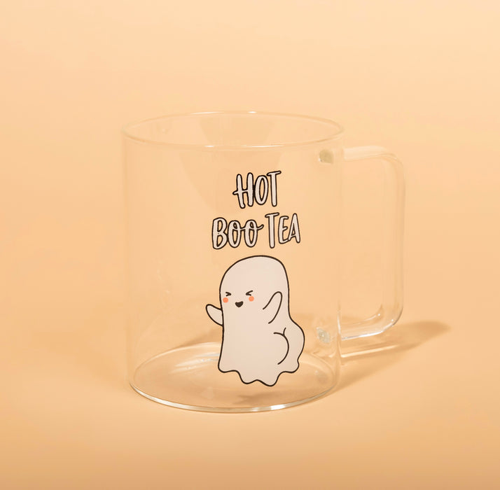 Halloween Funny "Boo Tea" Drinking Glass Mug