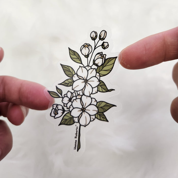 Flower Waterproof Sticker