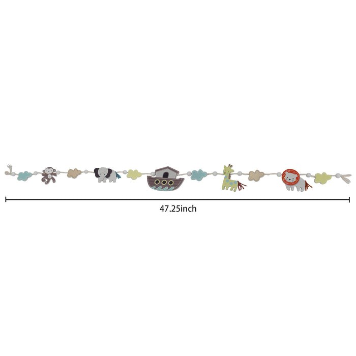 Noah's Ark Nursery Wood Garland Banner