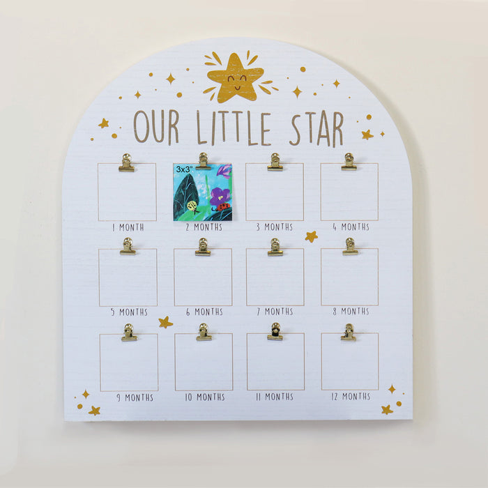 First Year Multi Picture Memory Collage Clip Photo Holder