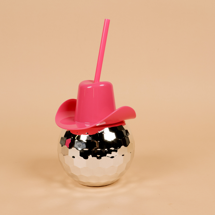 Cowgirl Hat Disco Plastic Tumblers - Set of 2