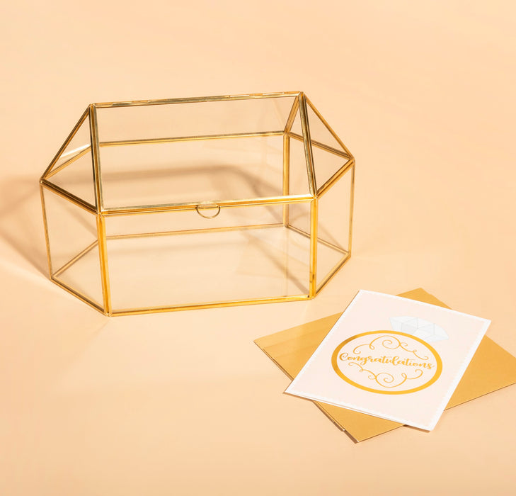 Glass Card and Gift Holder