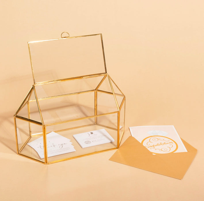 Glass Card and Gift Holder