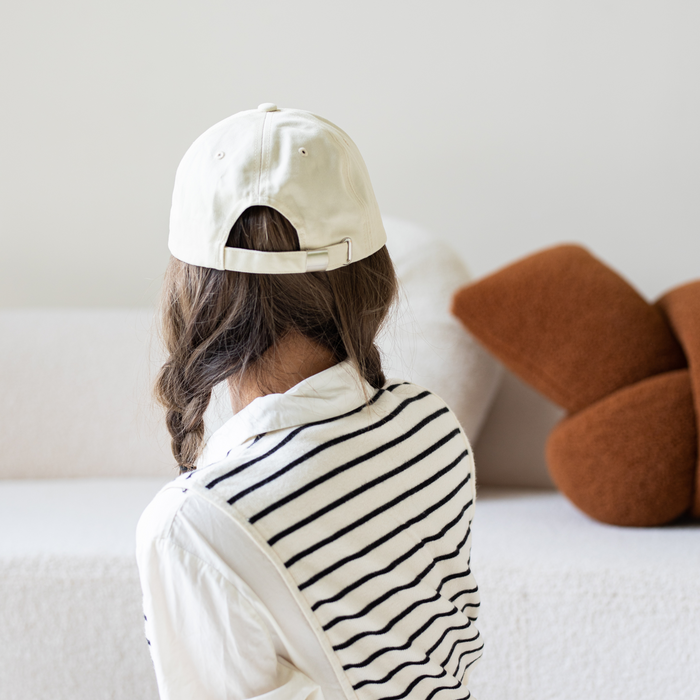 Baseball Hat with Adjustable Strap | Lil Nutty Peanut Cap | Beige