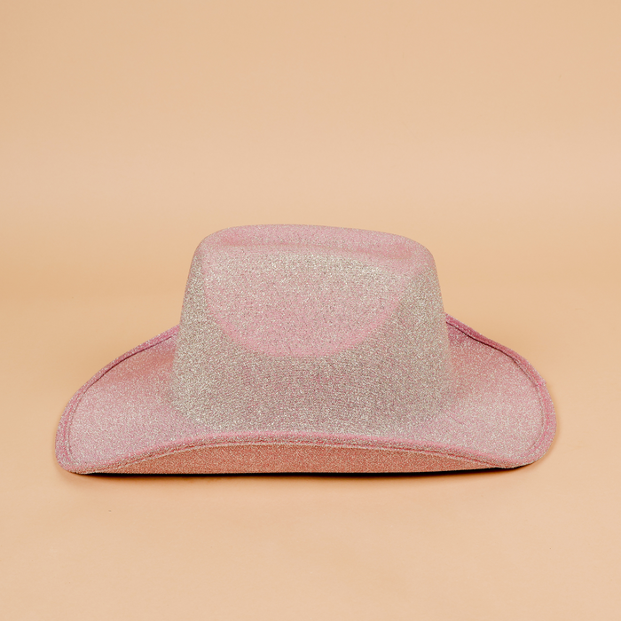 Sparkling Bachelorette Glitter Cowgirl Hat