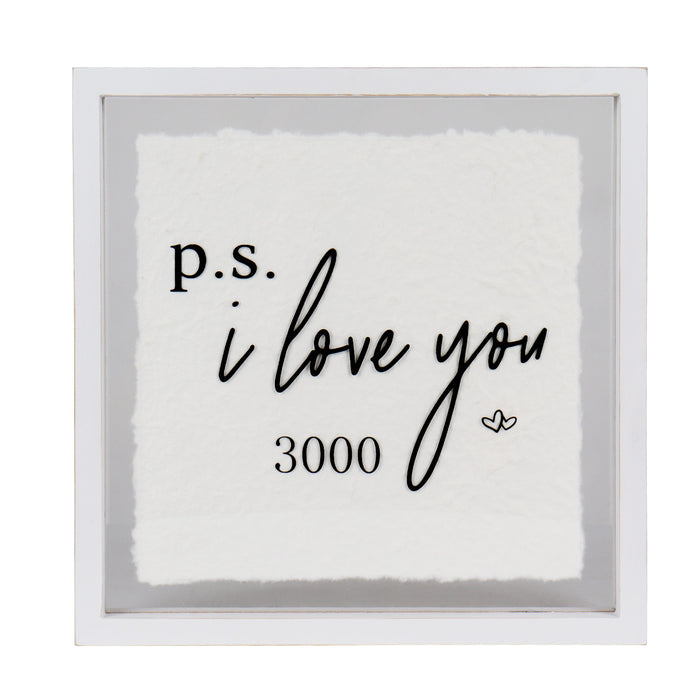 P.S I Love You 3000 Decorative Acrylic Glass Sign