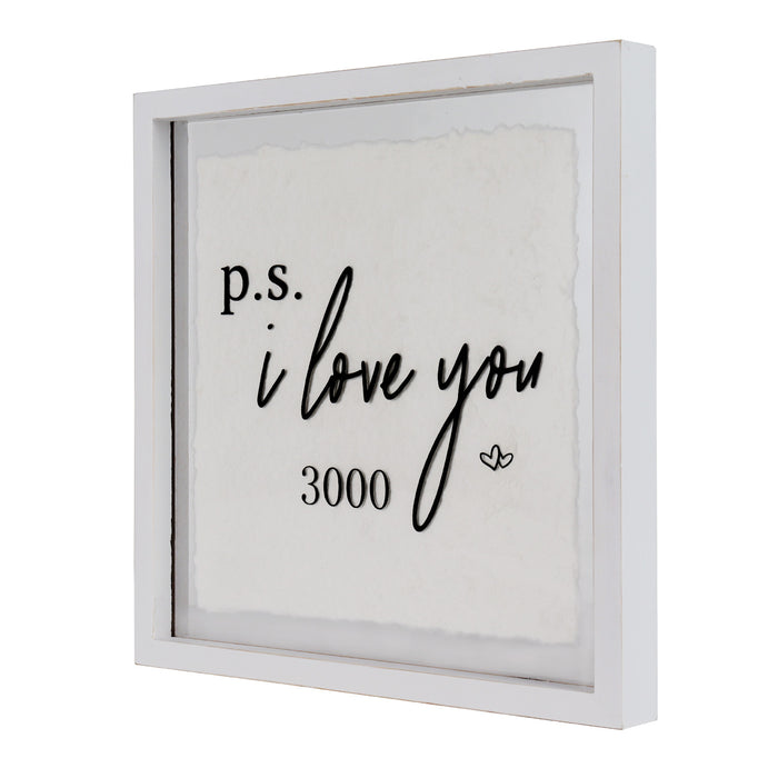 P.S I Love You 3000 Decorative Acrylic Glass Sign