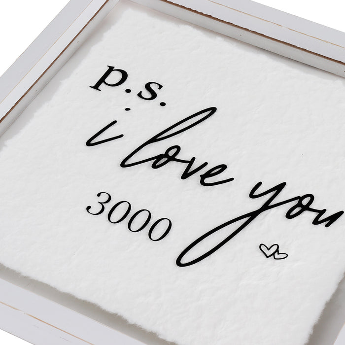 P.S I Love You 3000 Decorative Acrylic Glass Sign