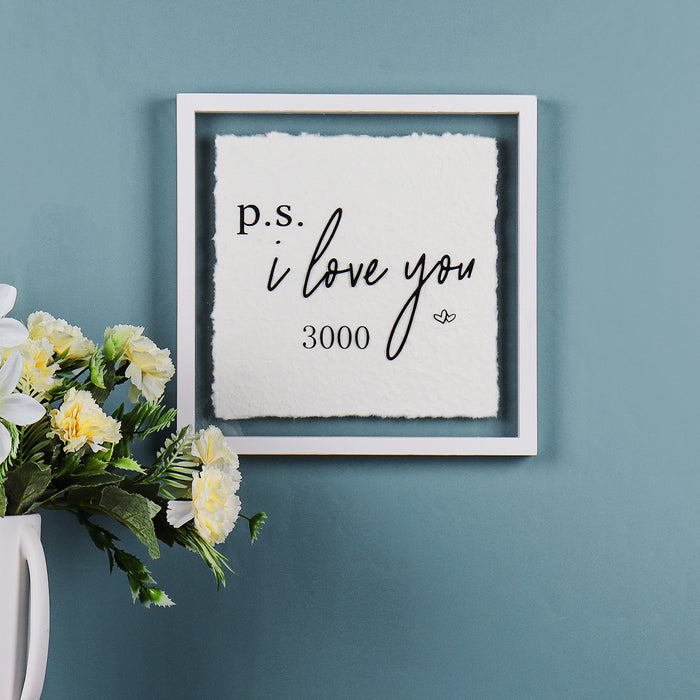 P.S I Love You 3000 Decorative Acrylic Glass Sign