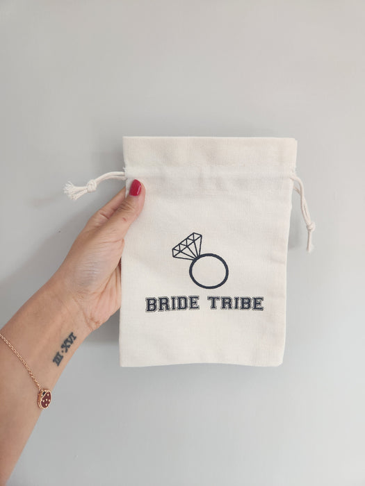 Bride Tribe Groom Squad Recovery Kit Canvas Bag Party Favors