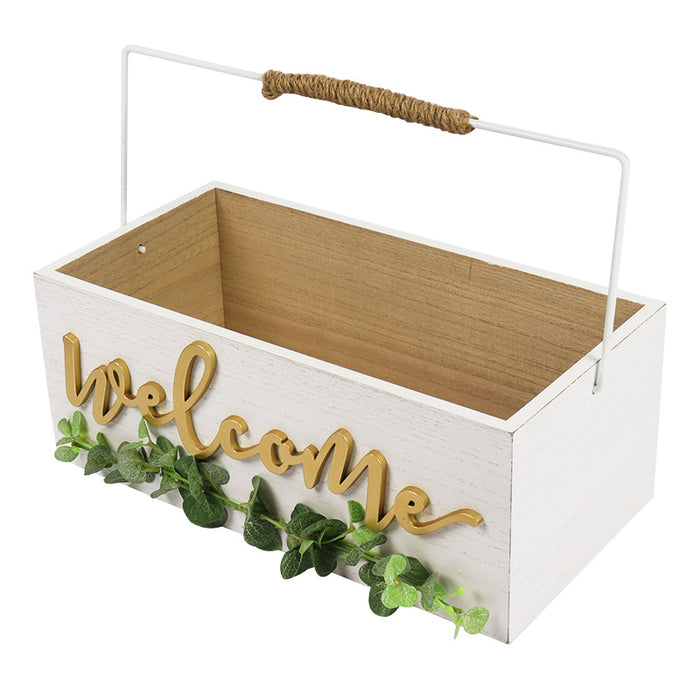 "Welcome" Card and Gift Fund Holder Wood Box