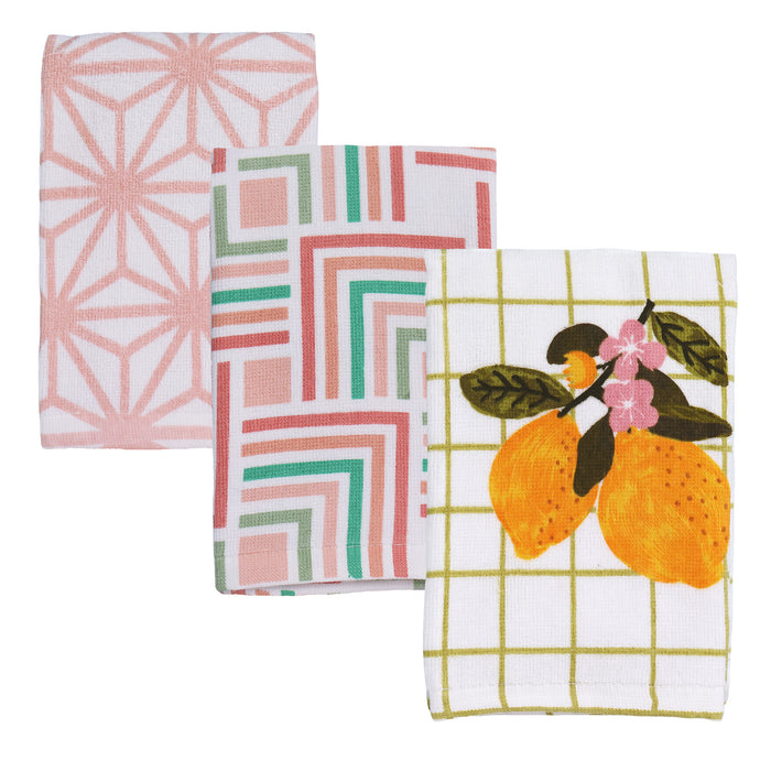 Art Deco Set of 3 Premium Kitchen Towels