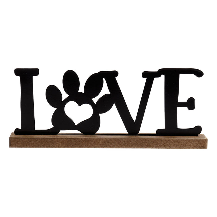 Decorative Dog "Love" Sign