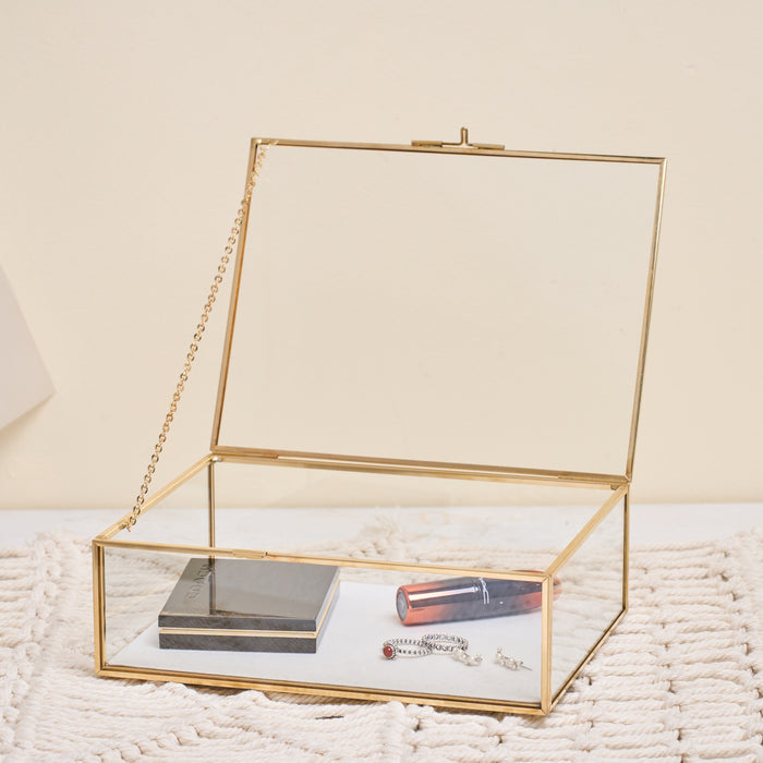 Adventure Fund and Card Wood Box with World Map