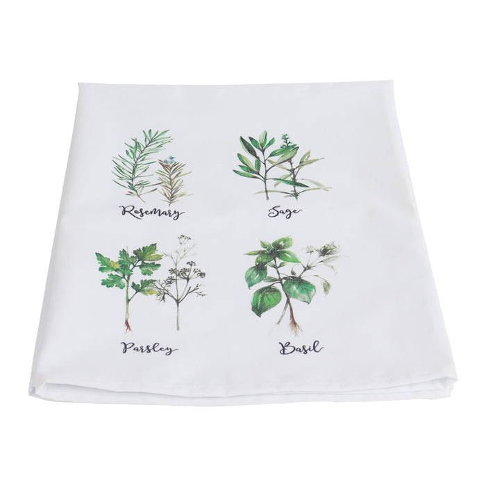 Herb Plant Collection - Kitchen Towel - Basil, Rosemary, Parsley, Sage