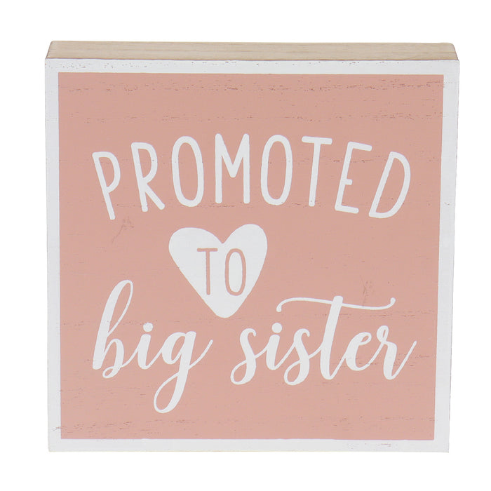 "Promoted To" Kids Sibling Reveal Box Sign