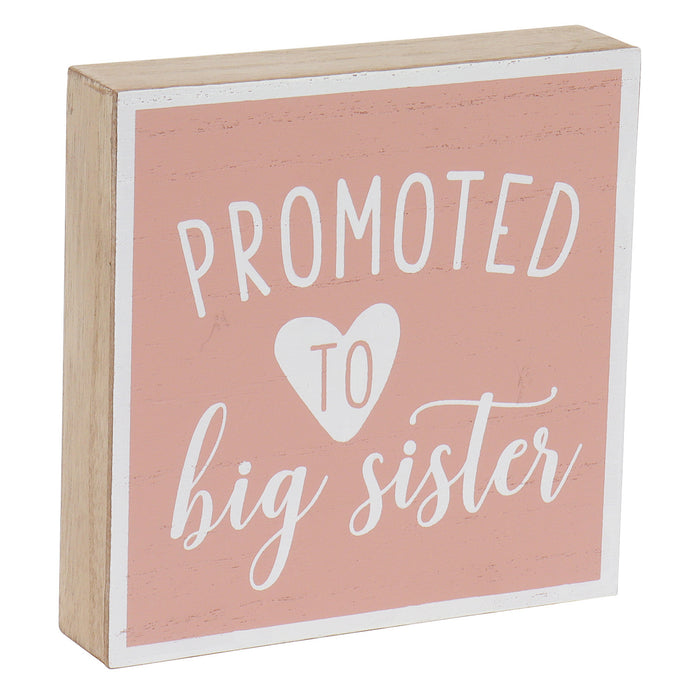 "Promoted To" Kids Sibling Reveal Box Sign