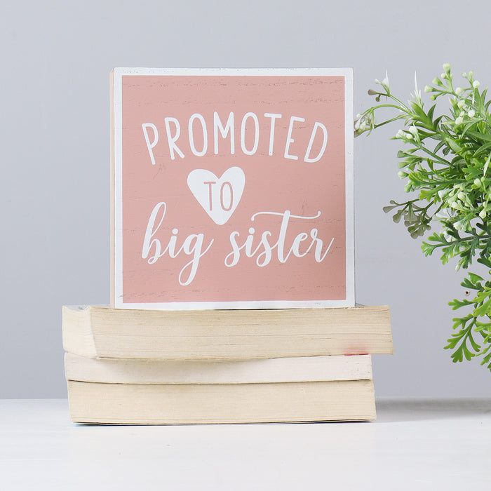 "Promoted To" Kids Sibling Reveal Box Sign