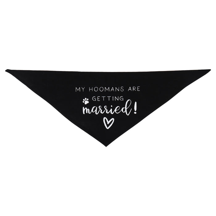 Dog Bandana Wedding Scarf "My Hoomans are Getting Married"