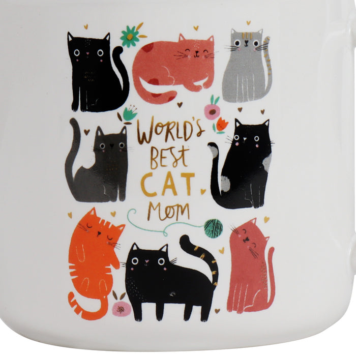 Ceramic "World's Best Cat Mom" Mug