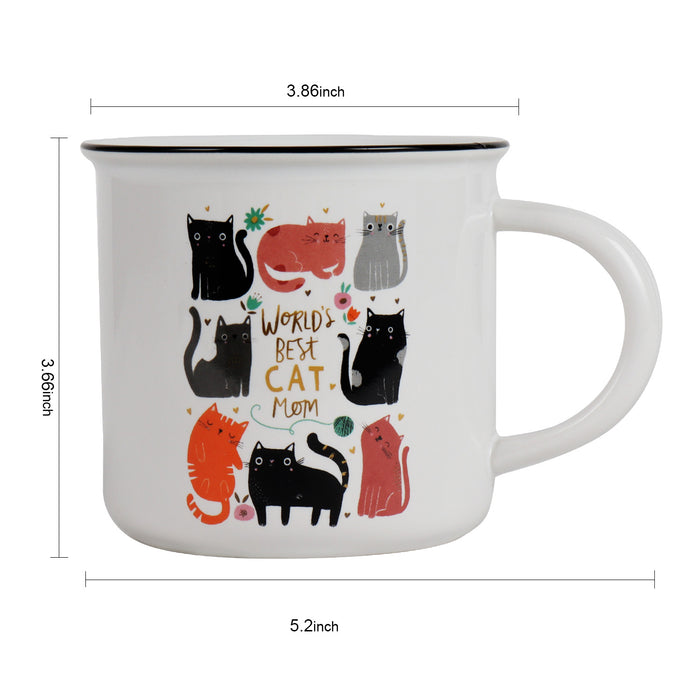 Ceramic "World's Best Cat Mom" Mug